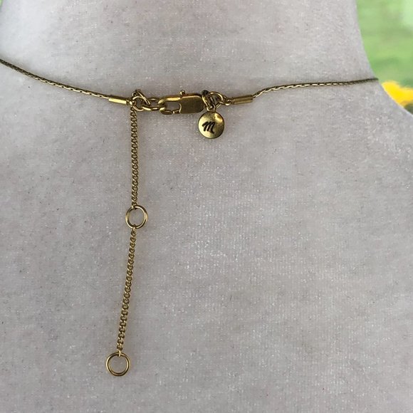 Madewell Geometric Gold Tone Adjustable Statement Necklace Festival Glamcore - Picture 7 of 8